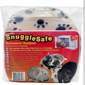 Cream and Blue SnuggleSafe Heat Pad for Small Pets
